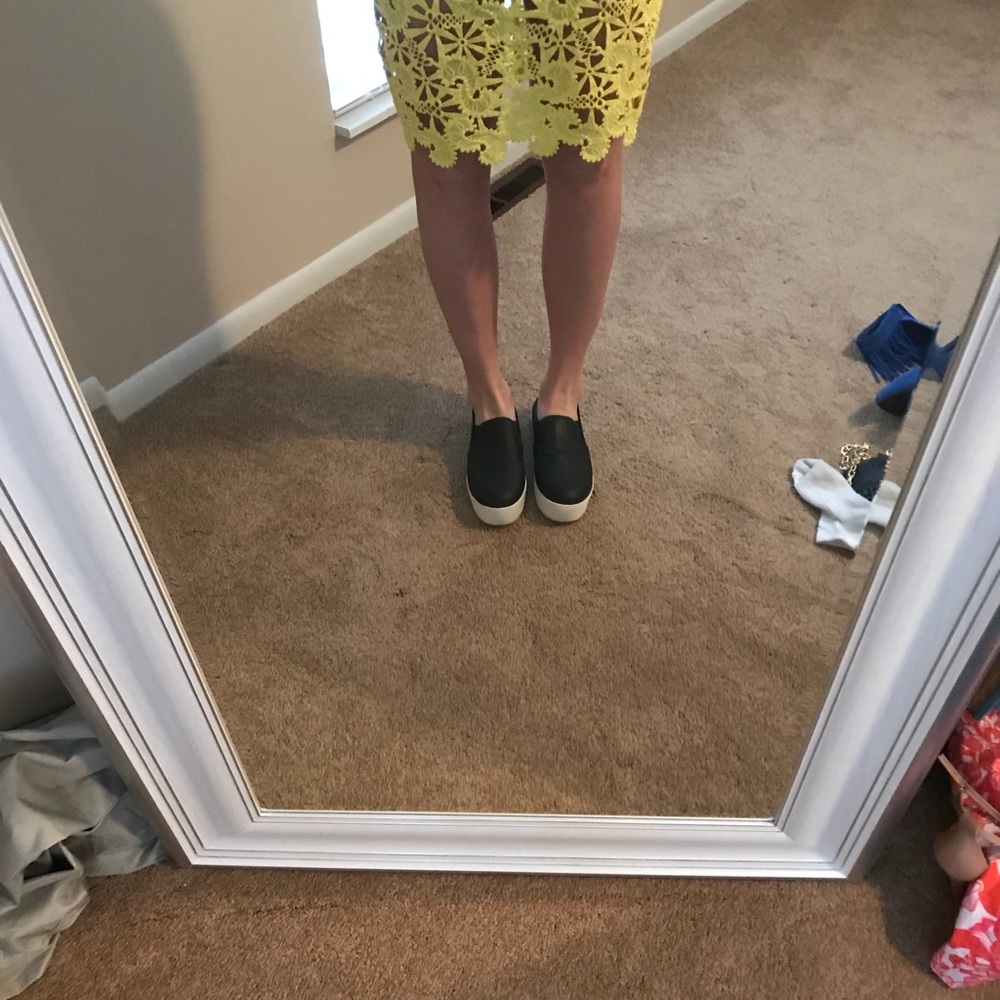 Steve Madden platform slip on shoes